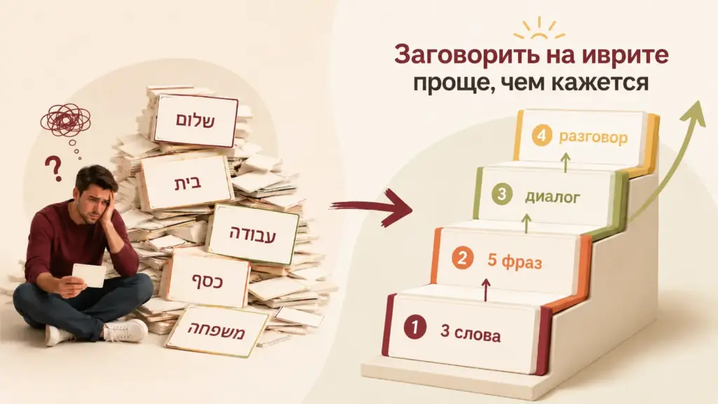 Почему вы знаете слова на иврите, но всё равно не говорите: метод микро-результатов